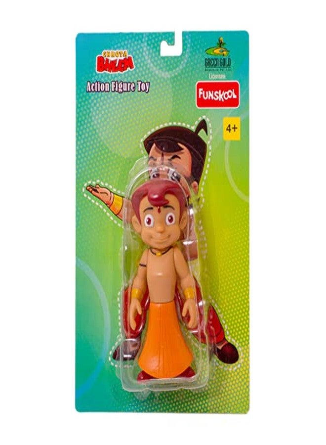 Funskool Chhota Bheem Action Figure Toy, Green Gold Chhota Bheem and Friends with Articulation, 4 inches, Cute & Colorful, Cartoon Collectibles, Gift for Children, Toys for Kids Ages 4+ Years - Image 2